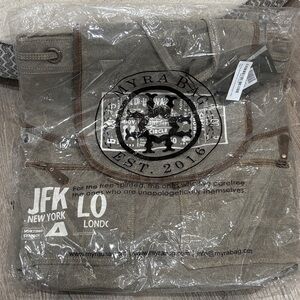 Myra Bag Olive Canvas Backpack